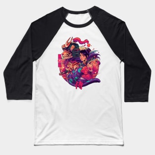 Samurai Tiger Baseball T-Shirt